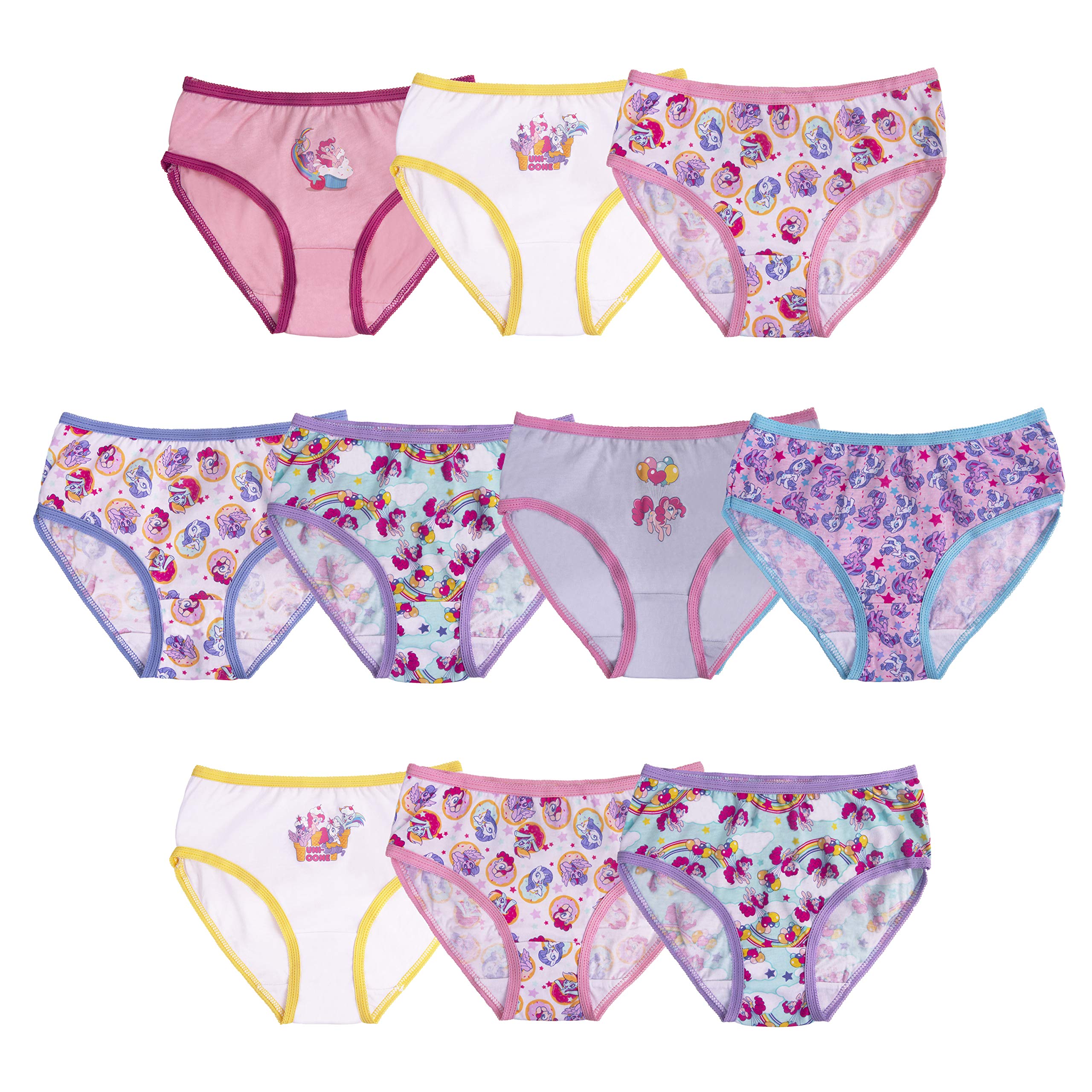 My Little Pony Girls 100 Combed Cotton Underwear Multipacks in Sizes 2 3tt 4t 4 6 and 8