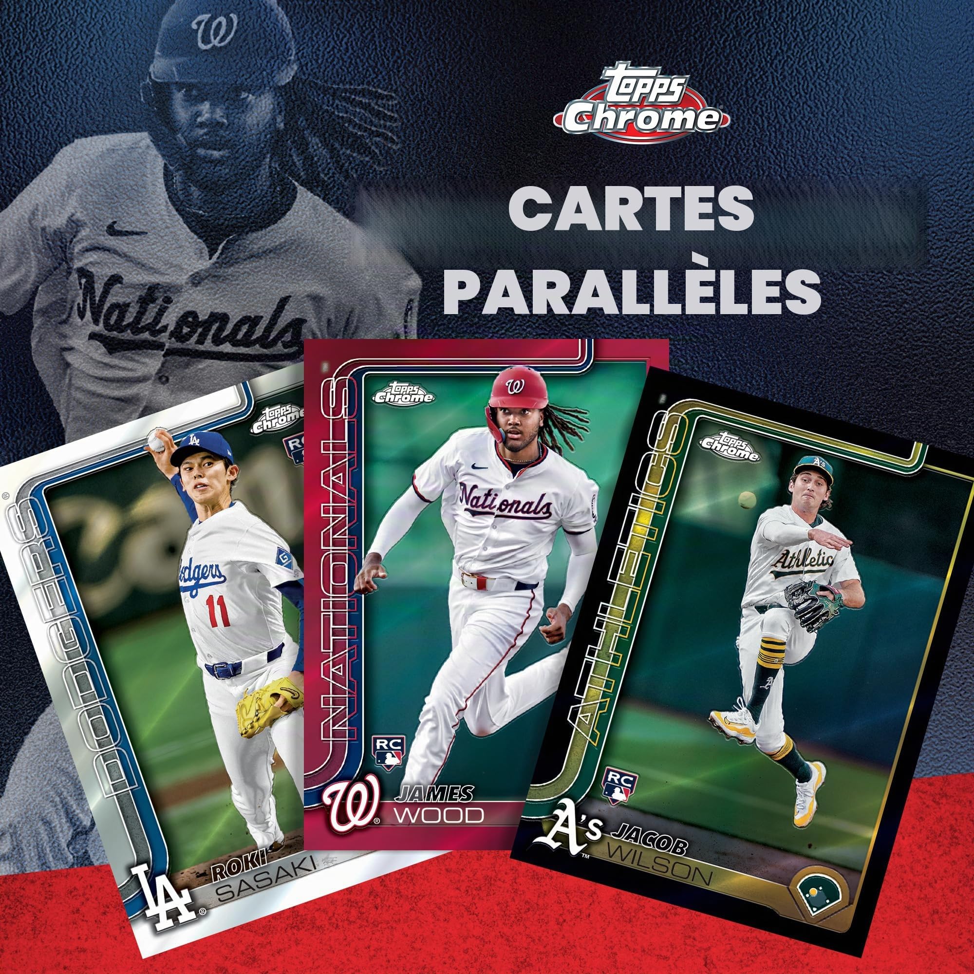 Topps Baseball chromé 2025 – scellé en Usine – Boîte économique