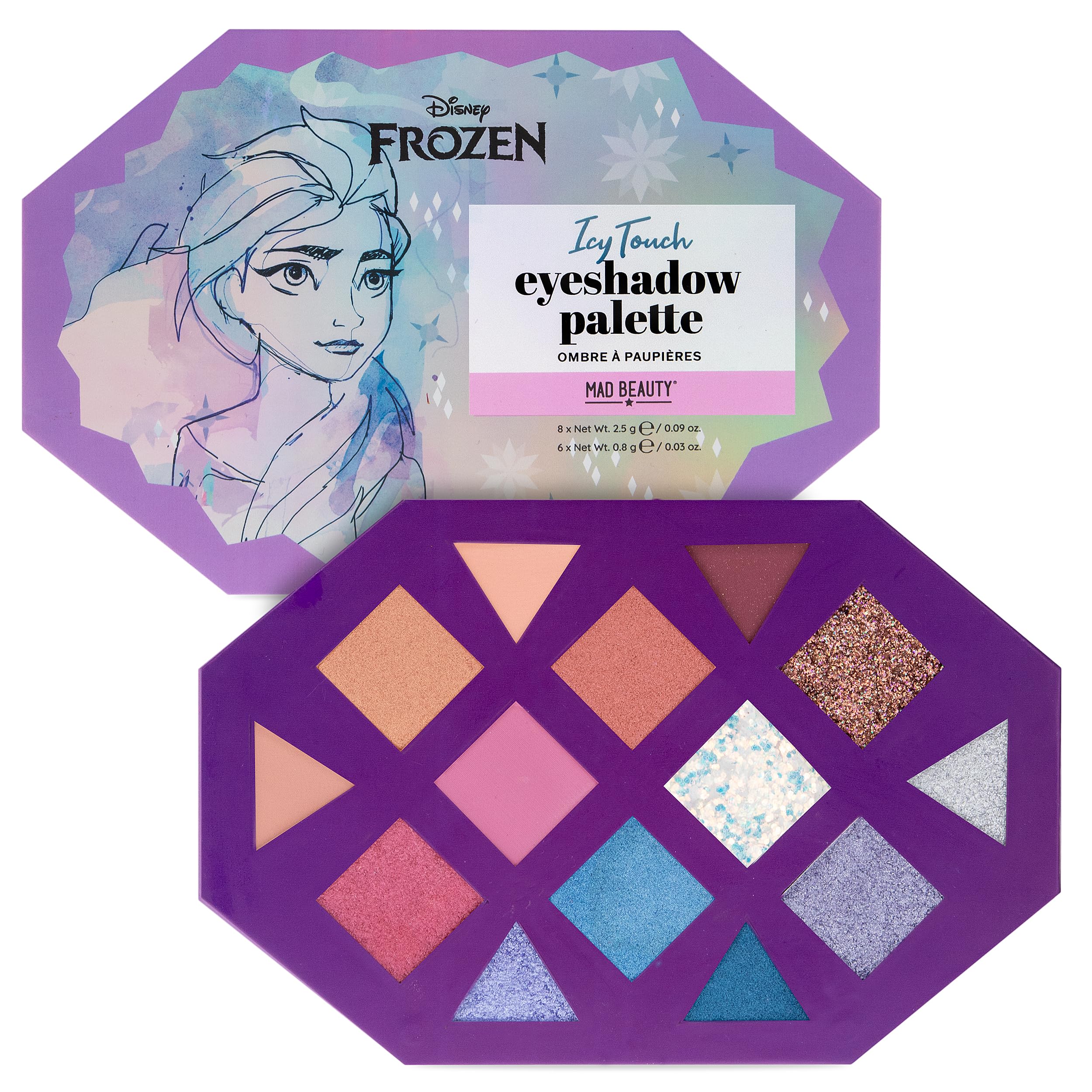 MAD BEAUTY Paleta de Sombras de Ojos Frozen Icy Touch Eyeshadow Palette: Inspira tus looks con tonos helados de la paleta Frozen.