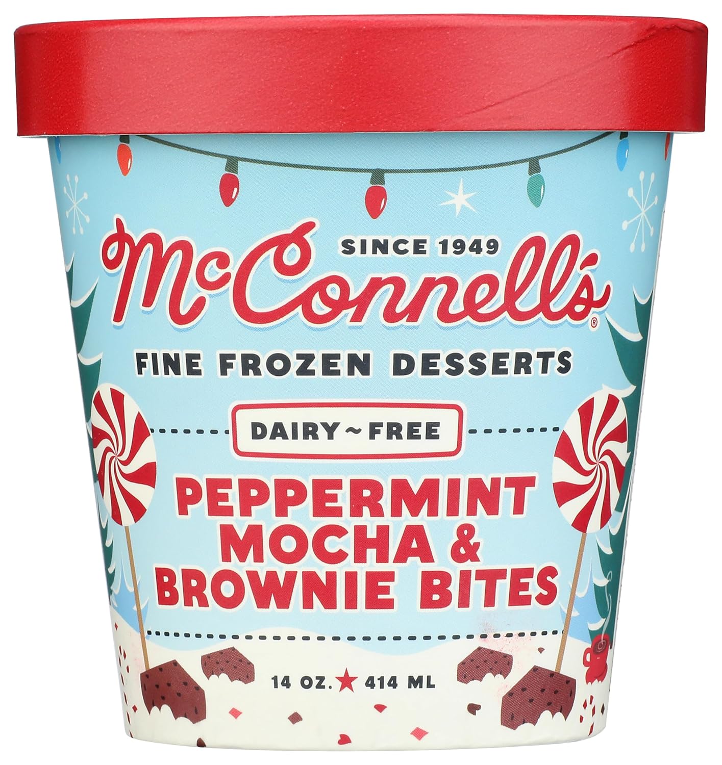 MCCONNELLS Peppermint Mocha Brownie Bliss Dairy Free Ice