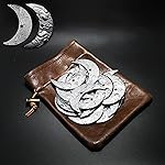 20 Fantasy Coins for DND Board Games Accessories & Leather Pouch for Waterdeep Metal Coins for Dungeons & Dragons Tablelap RPG Games Addons Medieval Game Retro Props