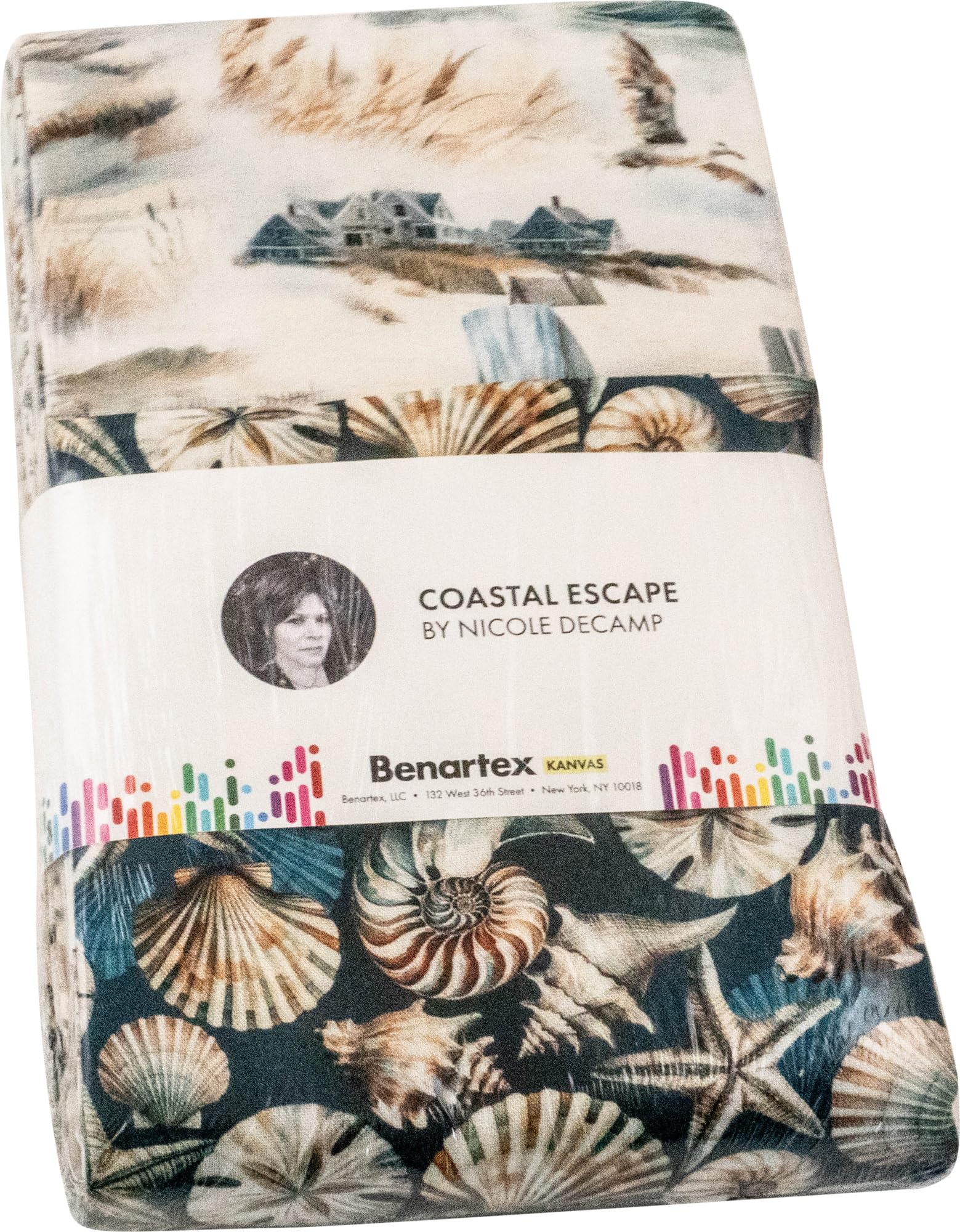 Nicole DeCamp Coastal Escape 16 Fat Quarters Benartex