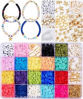 Qunkun 24 Farben Perlen Zum Auffädeln, DIY Perlenschmuck, DIY Armbänder Selber Machen Kinder, Kinder Schmuck Selber Machen Set Für Bracelet Schmuckbasteln Making