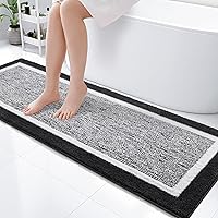 Vista 55 de OLANLY Alfombras de baño 30x20, tapete de baño de microfibra extra suave y absorbente, antideslizante, lavable a máquina, secado rápido, alfombra