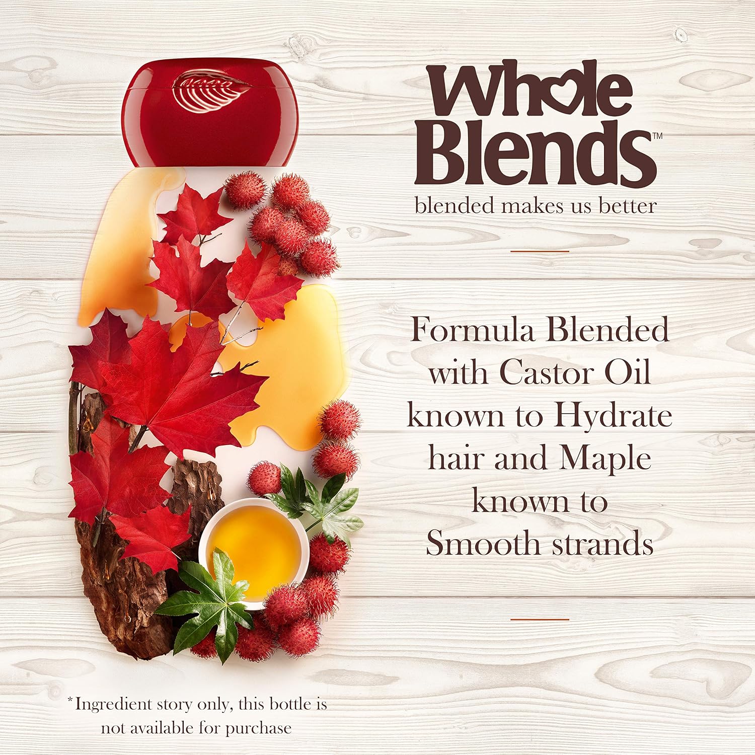 Garnier Whole Blends Restoring Leave-in Conditioner Maple Remedy, For Dry, Damaged Hair, 10.1 fl. oz.