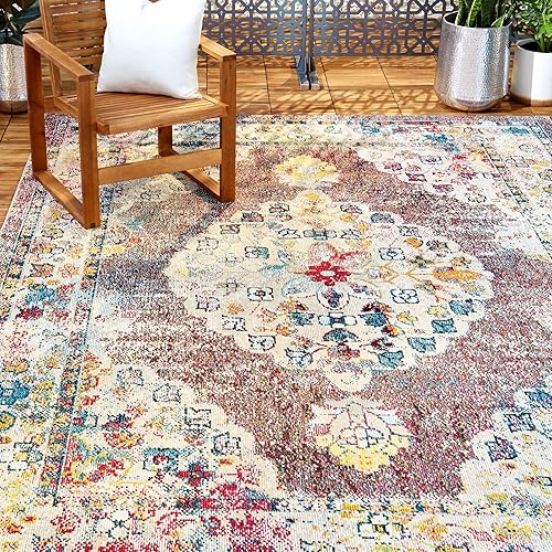 Home Dynamix Nicole Miller Patio Starlight Cedar para interiores y exteriores, gris, 7 pies 9 pulgadas x 10 pies 2 pulgadas, gris