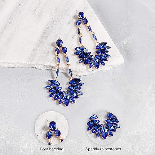 Miniatura 3 de SP SOPHIA COLLECTION Pendientes largos con forma de abanico para mujer