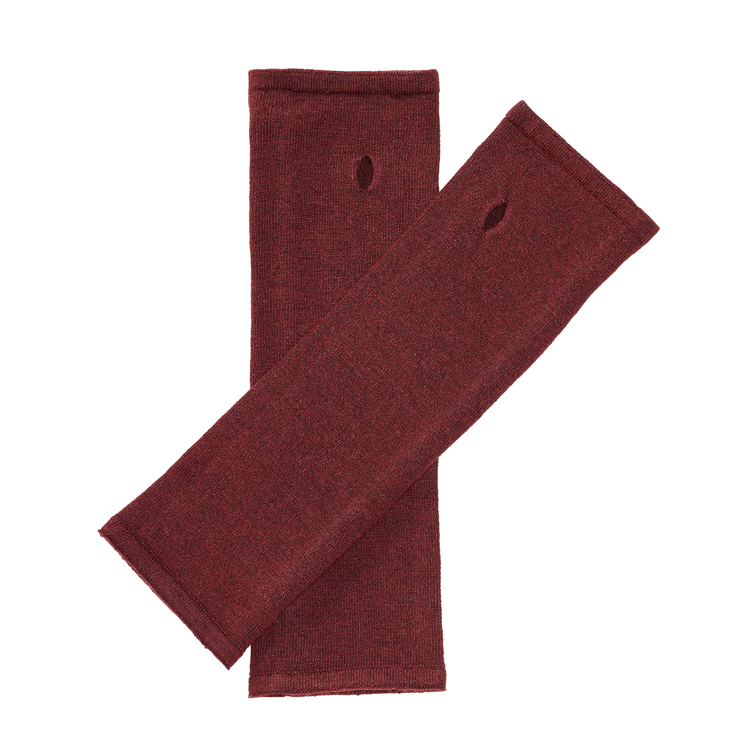 Enter The Complex Women's Wine Red Enter The Complex® Arm Warmers, Wrist Muffs With Thumb Hole, Merino Wool, And Men, Burgundy