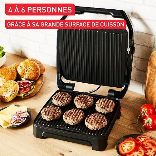 Tefal - Inicio - Gril et machine à panini - 6 personnes - 2000W - Noir - 5