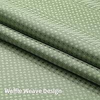 Vista 6 de Colorful Star No Hook Shower Curtain with Snap in Fabric Liner, Waffle Weave Heavy Duty Thick Shower Curtains with Mesh Top Window, Hotel