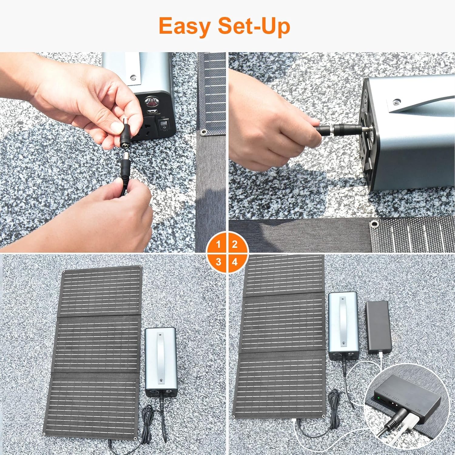 VLAIAN 30W 100W 200W 400W Solar Panel,Portable Foldable Solar Panel Kit,Black with Carrying Case (30W) - Image 6