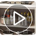 Dezzer 360° Rotating Makeup Organizer 11.5" Clear Turntable Lazy Susan Organizer for Vanity, Bathroom Counter, Pantry, Cabinet, Spinning Cosmetic Storage Holder with 5 Dividers for Skincare, Makeup Brushes