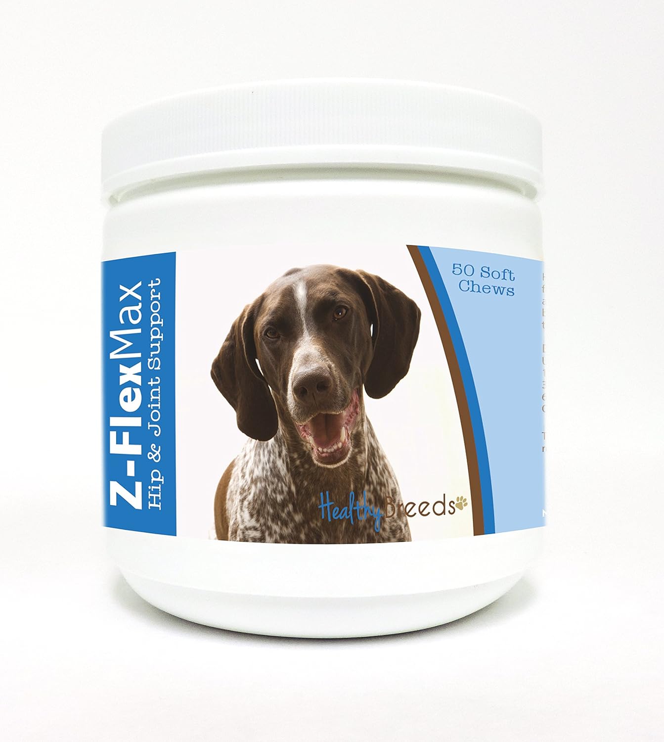 Healthy Breeds German Shorthaired Pointer Z-Flex Max Hip and Joint Soft Chews 50 Count 50 Ct German Shorthaired Pointer