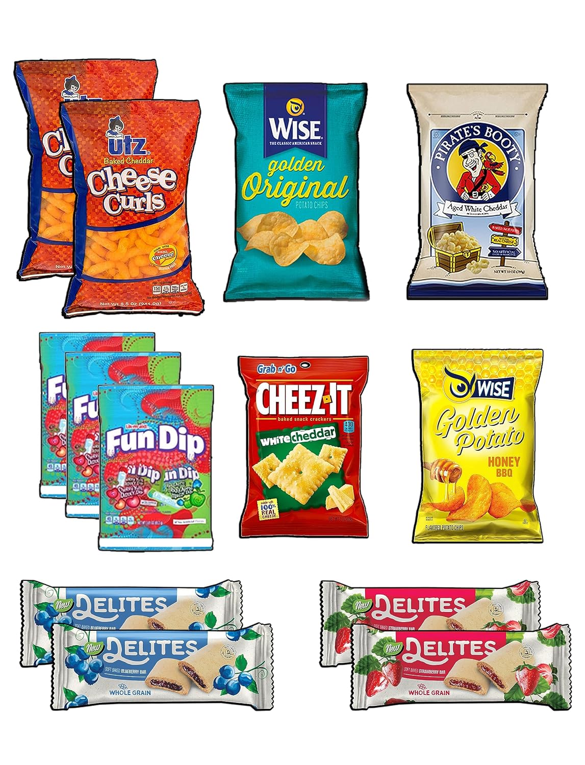 Snack Box Care Package Variety Pack (52 Count) Cookies Chips Candy Snacks Box for Office Meetings Schools Friends Family Military College Women Men Adult Kids Gifts Basket for Everyone