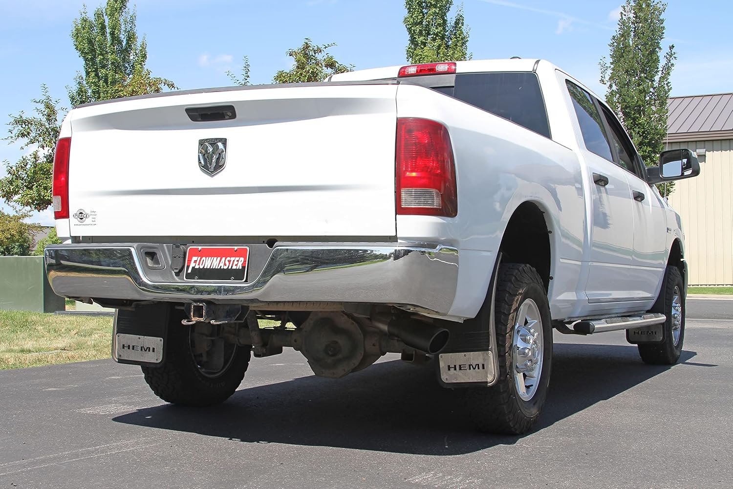 Flowmaster 717867 FlowFX Cat-Back Exhaust Kit 3 Inch 409 Stainless Steel 4.5 Inch Black Ceramic Coated 304 Stainless Steel Tip Compatible with 2003-2012 Dodge Ram 2500/3500 5.7L 2/4WD all Wheelbases