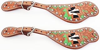 CHALLENGER Horse Western Riding Cowboy Boots Leather Spur Straps Tack 7477
