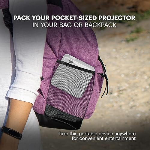 Miniatura 5 de KODAK Luma 400 Proyector inteligente HD portátil | Wi-Fi, Bluetooth, HDMI y USB compatible con mini sistema de cine en casa de hasta 150 pulgadas |