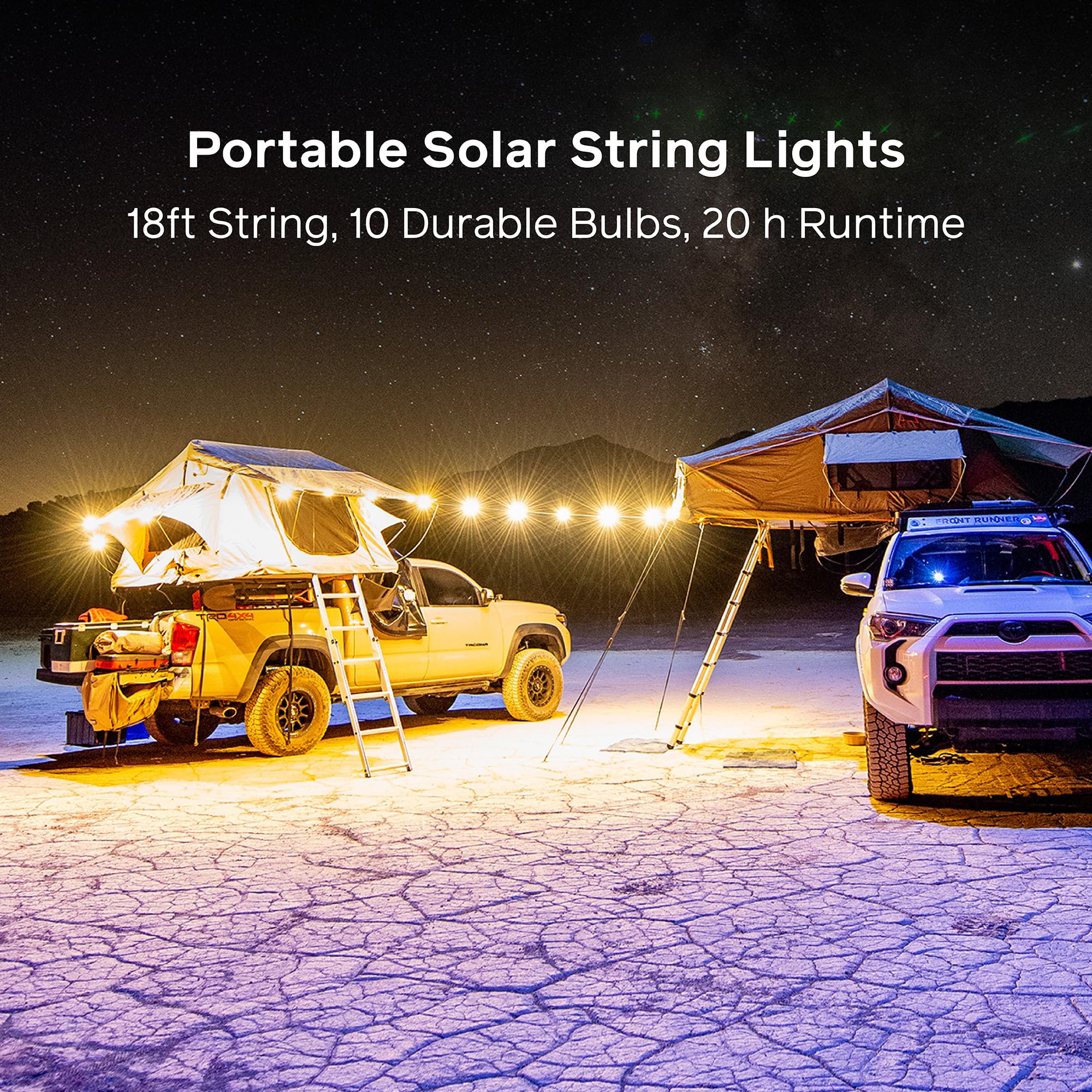 BioLite Solar String Rechargeable, Solar String Lights for Camping