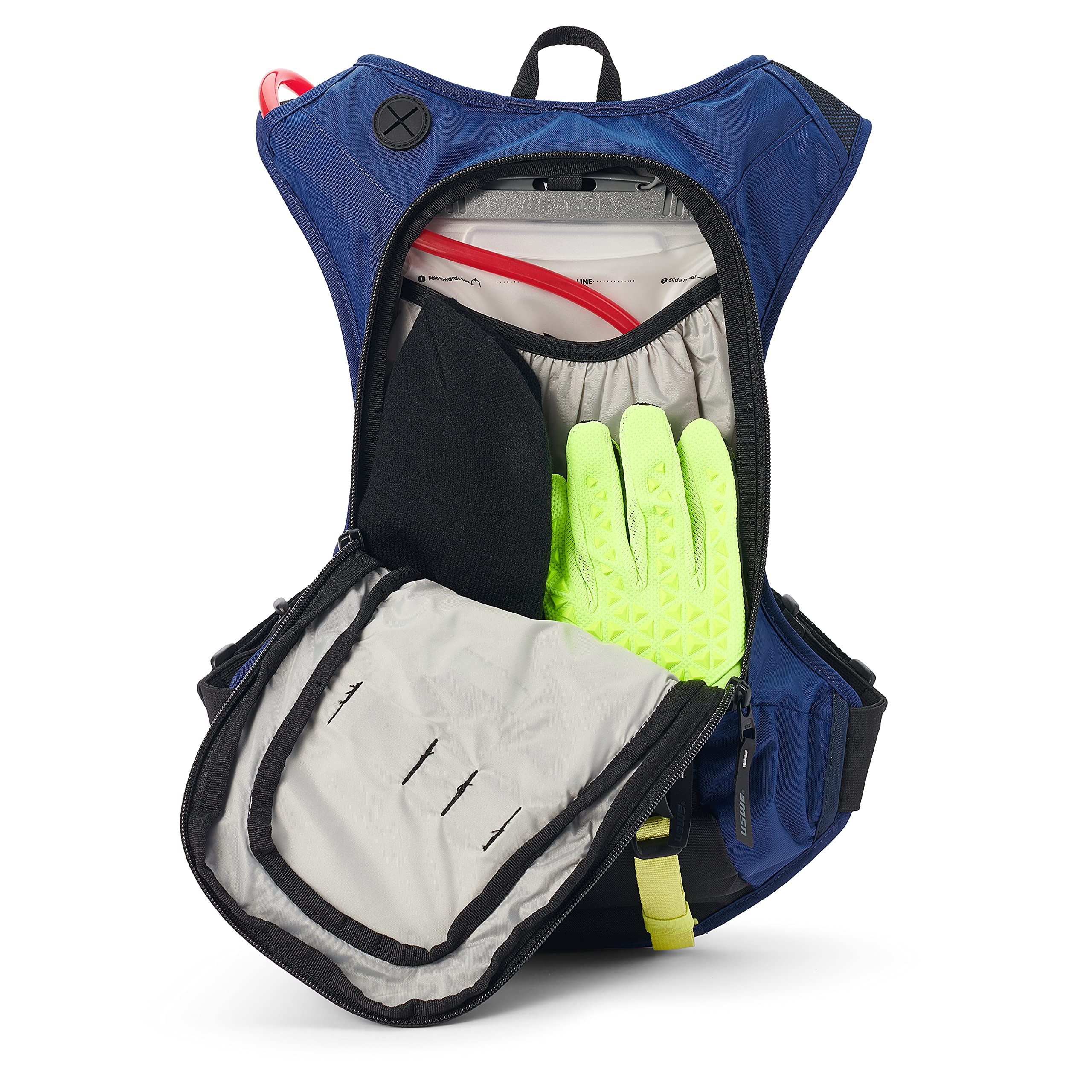 USWE Raw Hydration Pack - con vescica d'acqua, fascia alta, zaino senza rimbalzo per motociclette enduro e fuoristrada