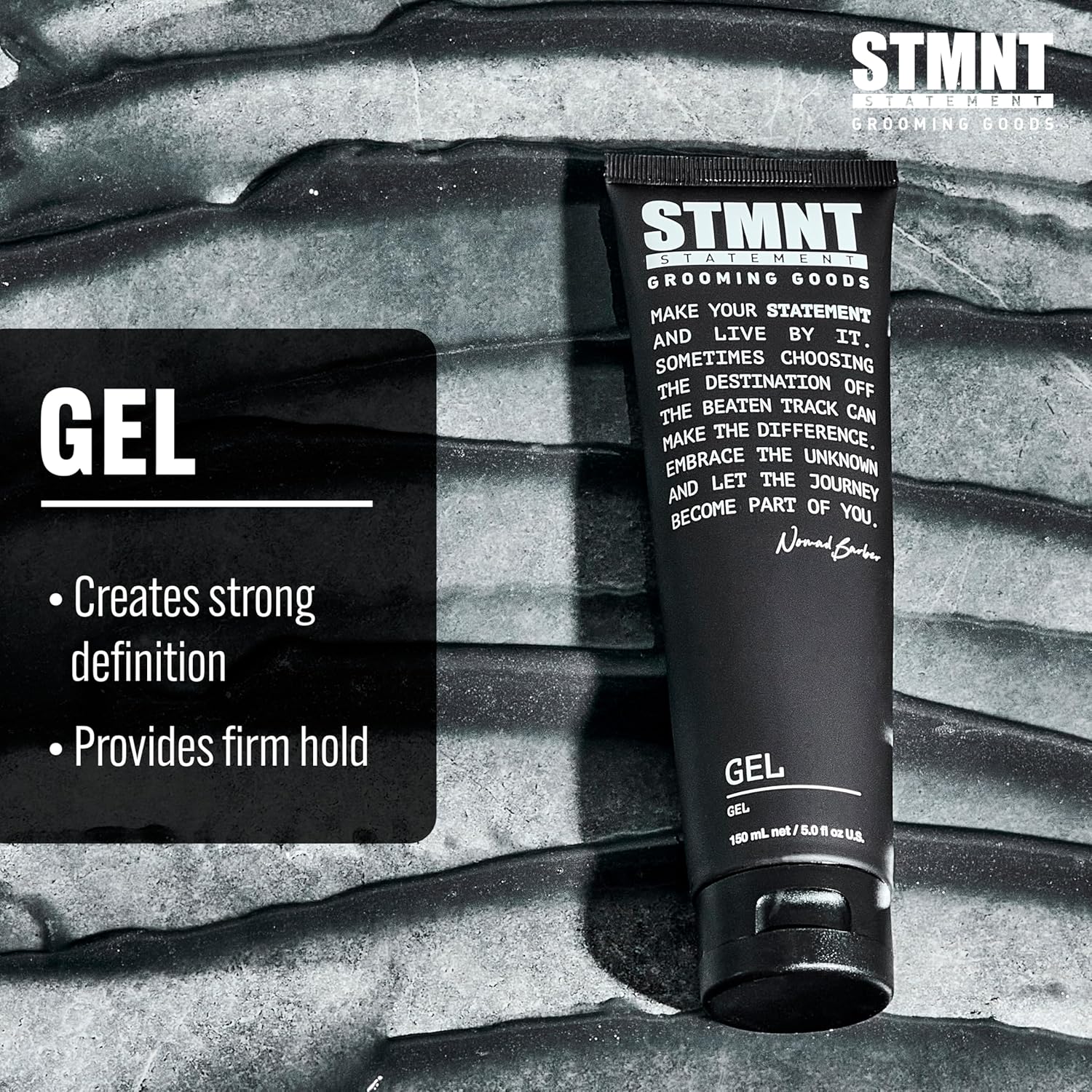 STMNT Grooming Goods Gel | Strong Definition | Long-Lasting Hold | Satin-Like, Semi-Matte Finish | Easy Wash Out