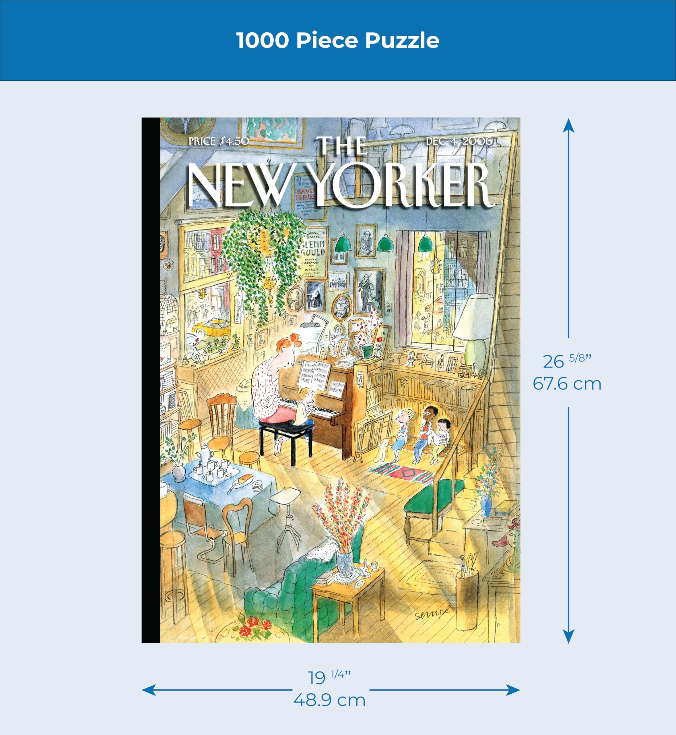 Snapklik.com : New Yorker The Piano Lesson - 1000 Piece Jigsaw Puzzle ...