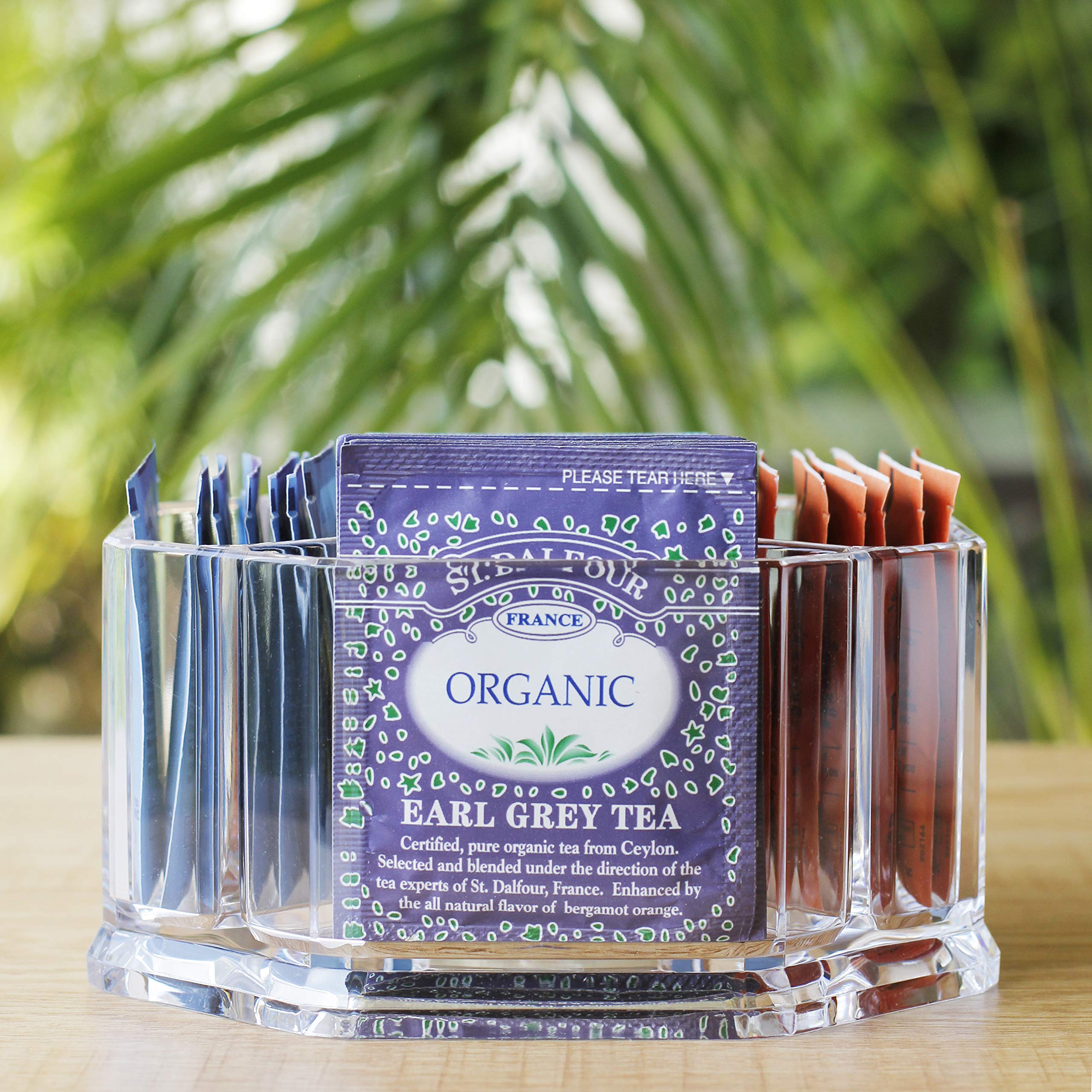 Teebeutel Organizer Aus Acryl | Aufbewahrungsbox Für Tee & Gewürze | 10 Zoll Küchenorganizer