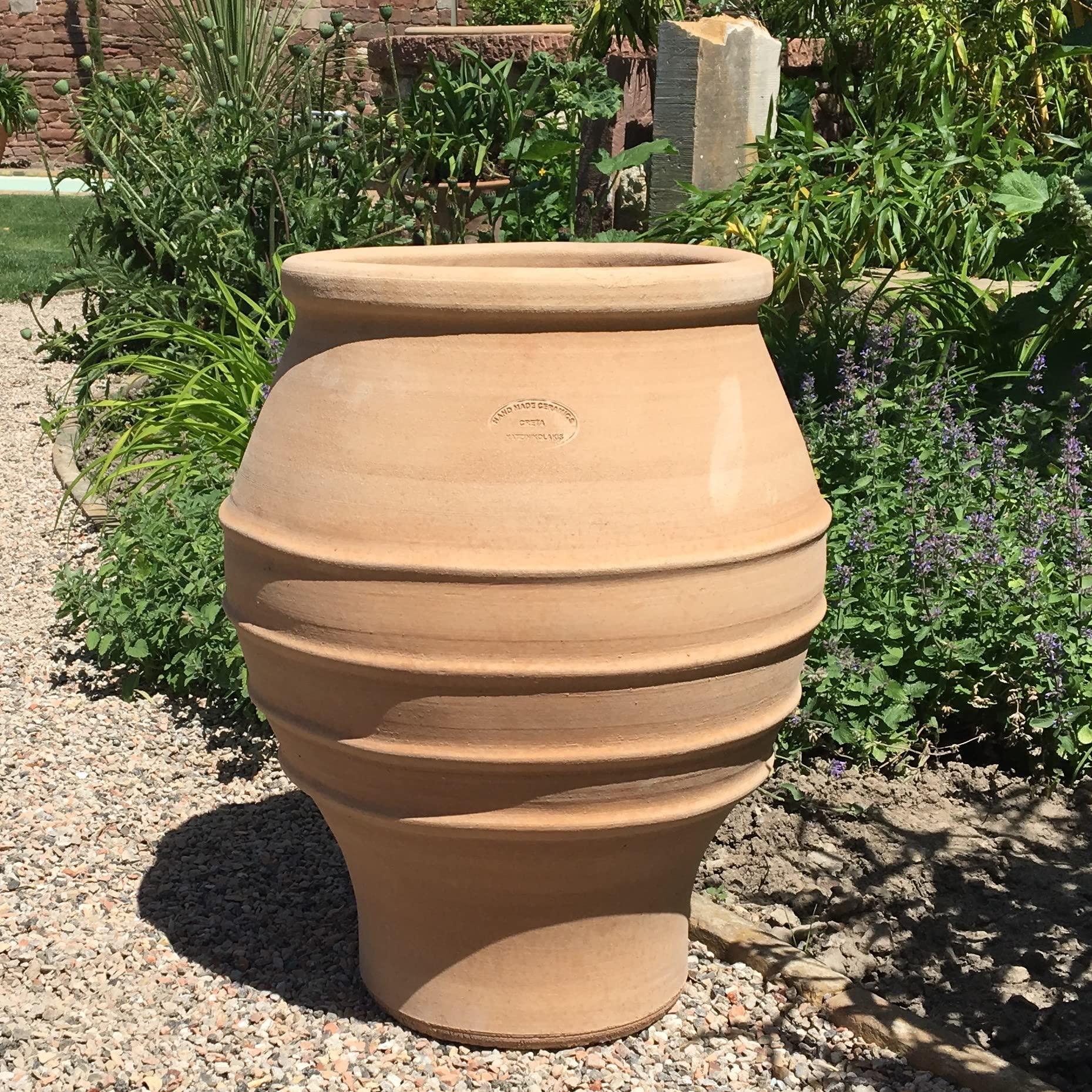 Palatina Werkstatt Esclusiva anfora in terracotta, 50 cm, 100% fatto a mano, anfora resistente all'inverno, per giardino e casa