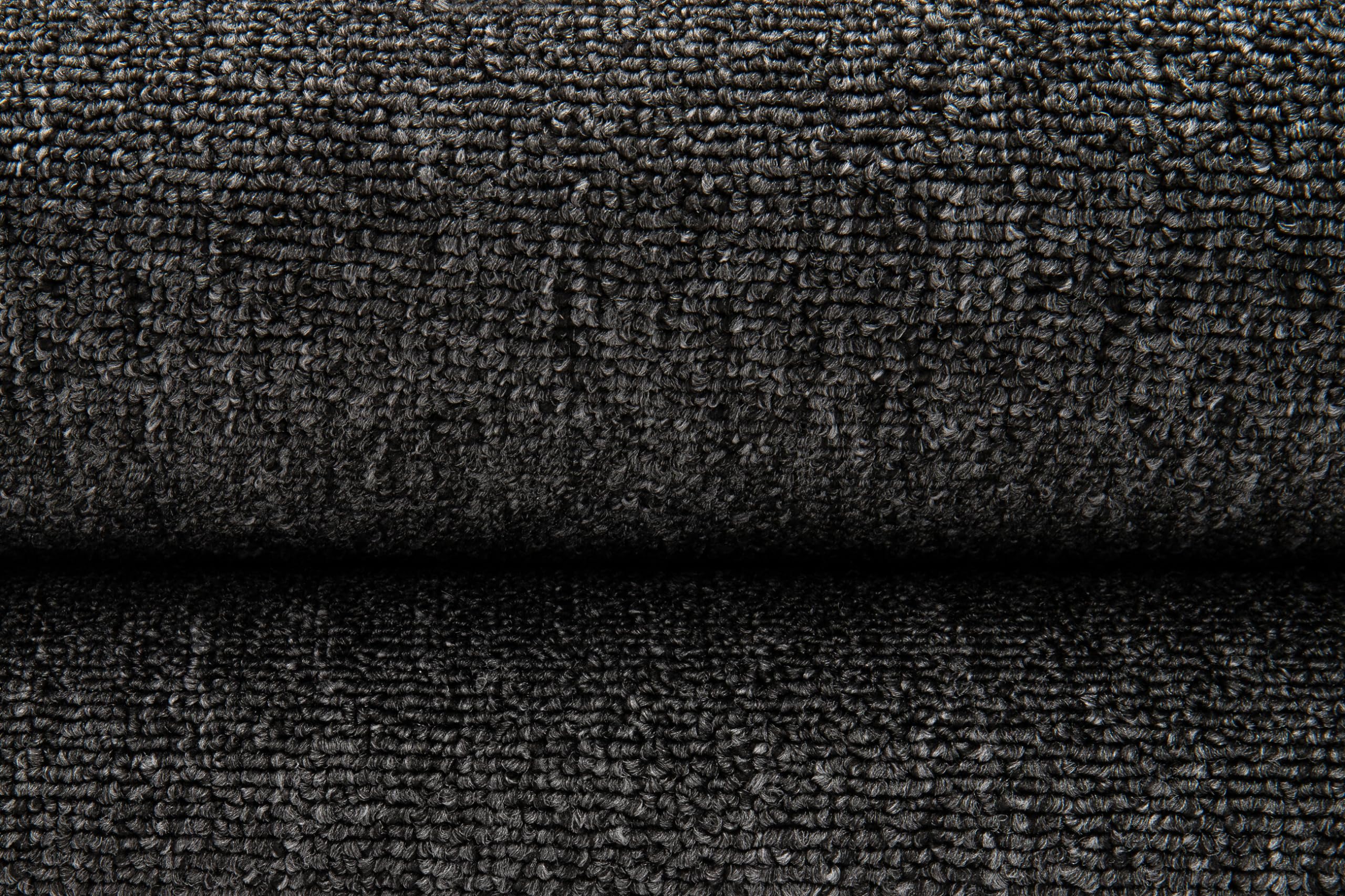 TAPISO Nizza Teppich Anthrazit Einfarbig Melange Anti Rutsch Loop-Teppich Waschbar Wohnzimmer Schlafzimmer Büro Pflegeleicht ÖKO-TEX 160 x 220 cm