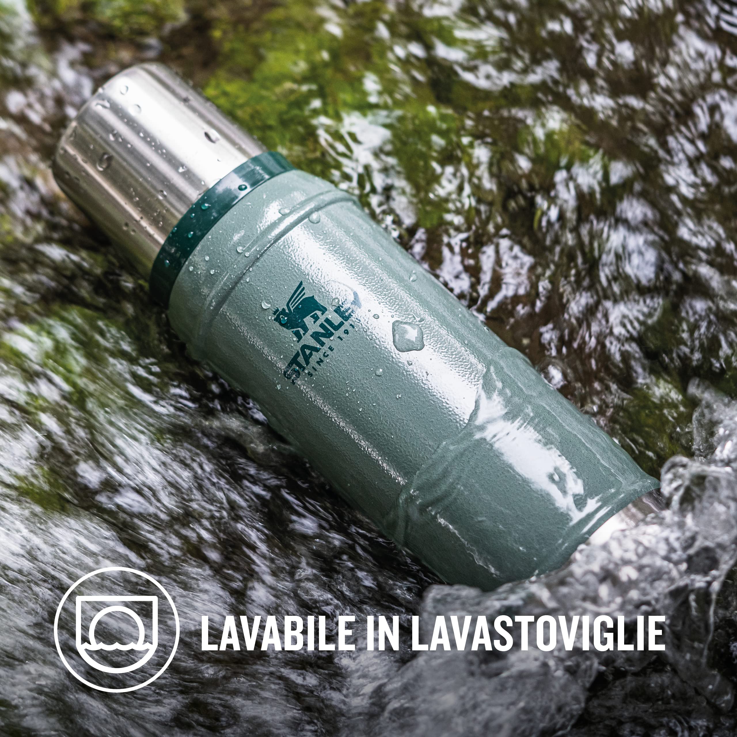 Stanley Classic Legendary Thermos 0.75L - Mantiene La Temperatura 20 Ore (Caldo/Freddo) - Borraccia Termica 750 ml - Senza BPA - Acciaio Inox - Termos - Nightfall