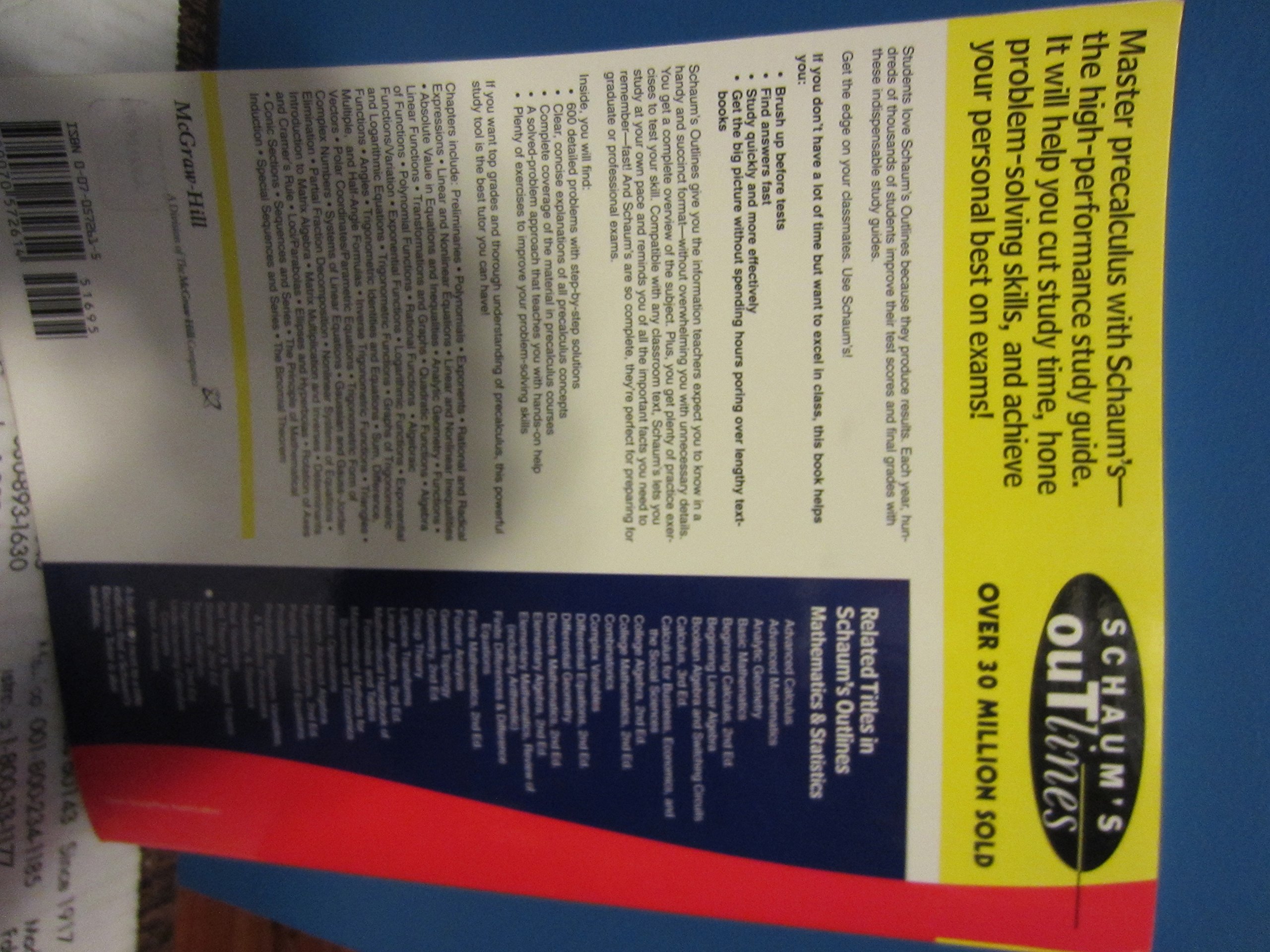 Schaum's Outline of Precalculus - Image 2