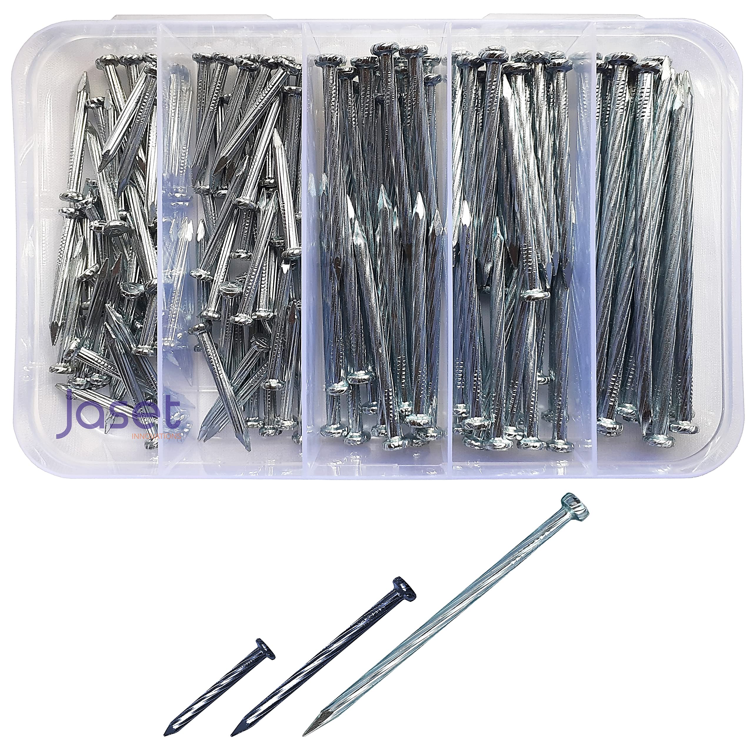 Jaset Innovations Hardware Nails Assortment Kit – Hardened Carbon Steel – Zinc Plated – Corrosion Resistant – 3 Sizes (150 pcs) (B09QD2RC6R) Amazon Price History, Amazon Price Tracker