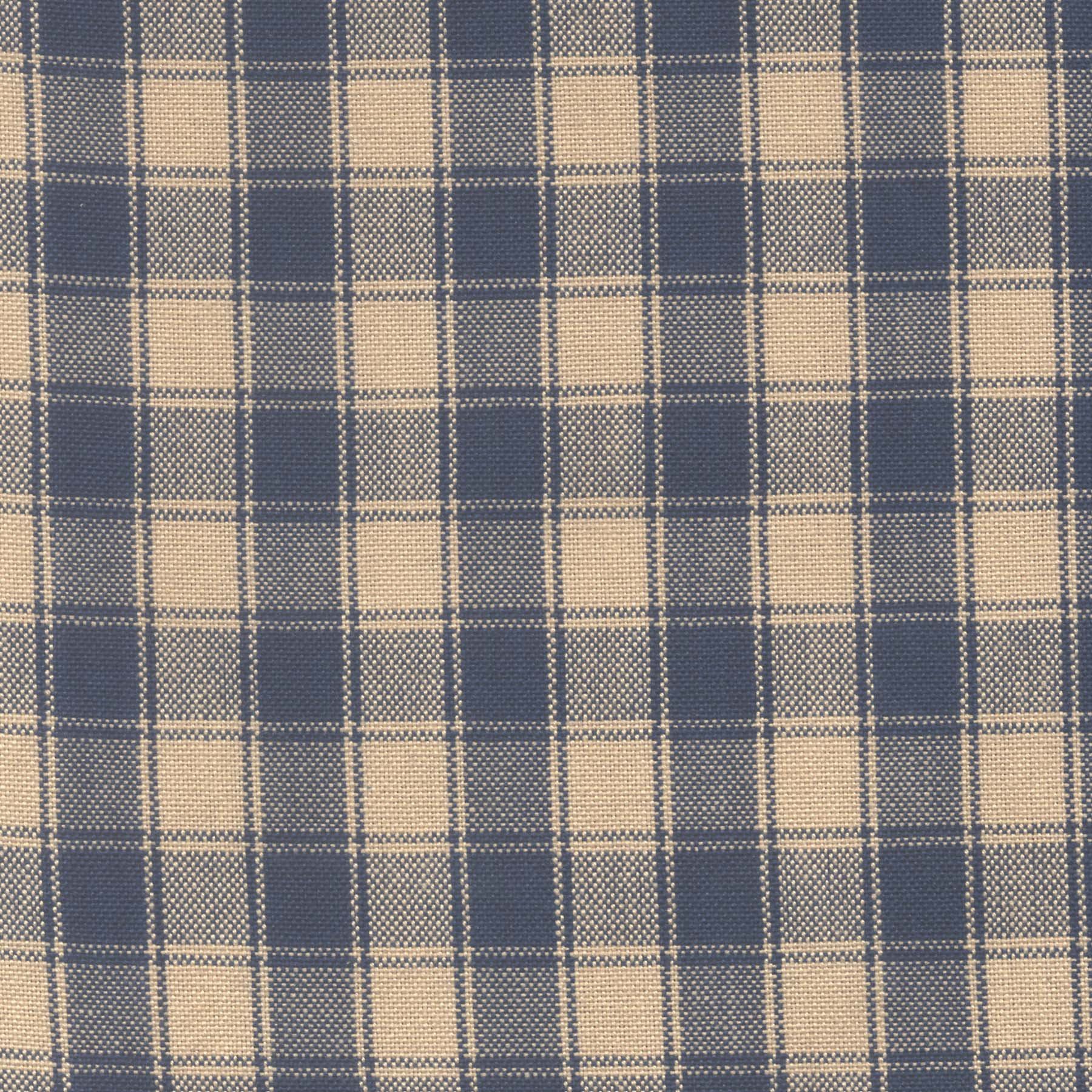 Dunroven House House Check Tea Towel, Navy/Teadye