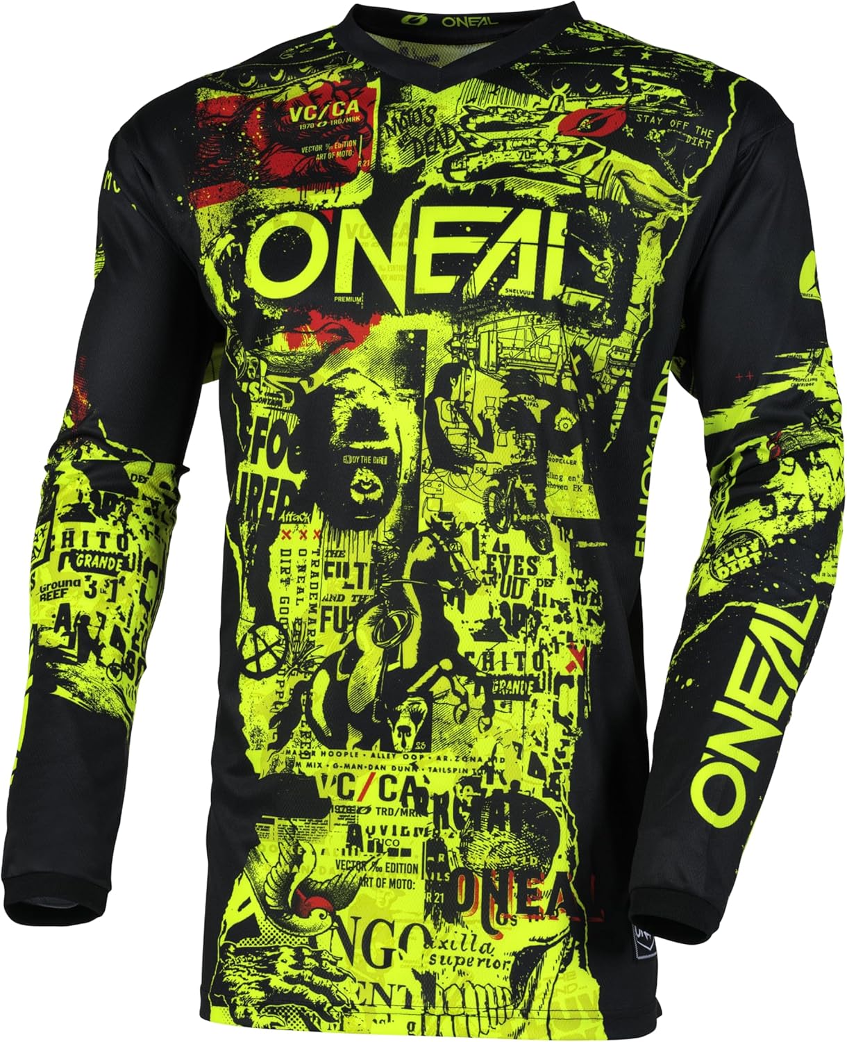 O'NEAL Element Attack Mens Jersey Black/White Small