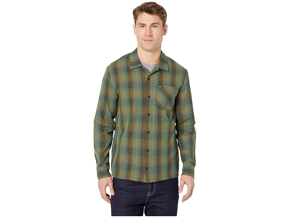 

Volcom Flanders Long Sleeve Flannel (Dark Pine) Men's Clothing, Green
