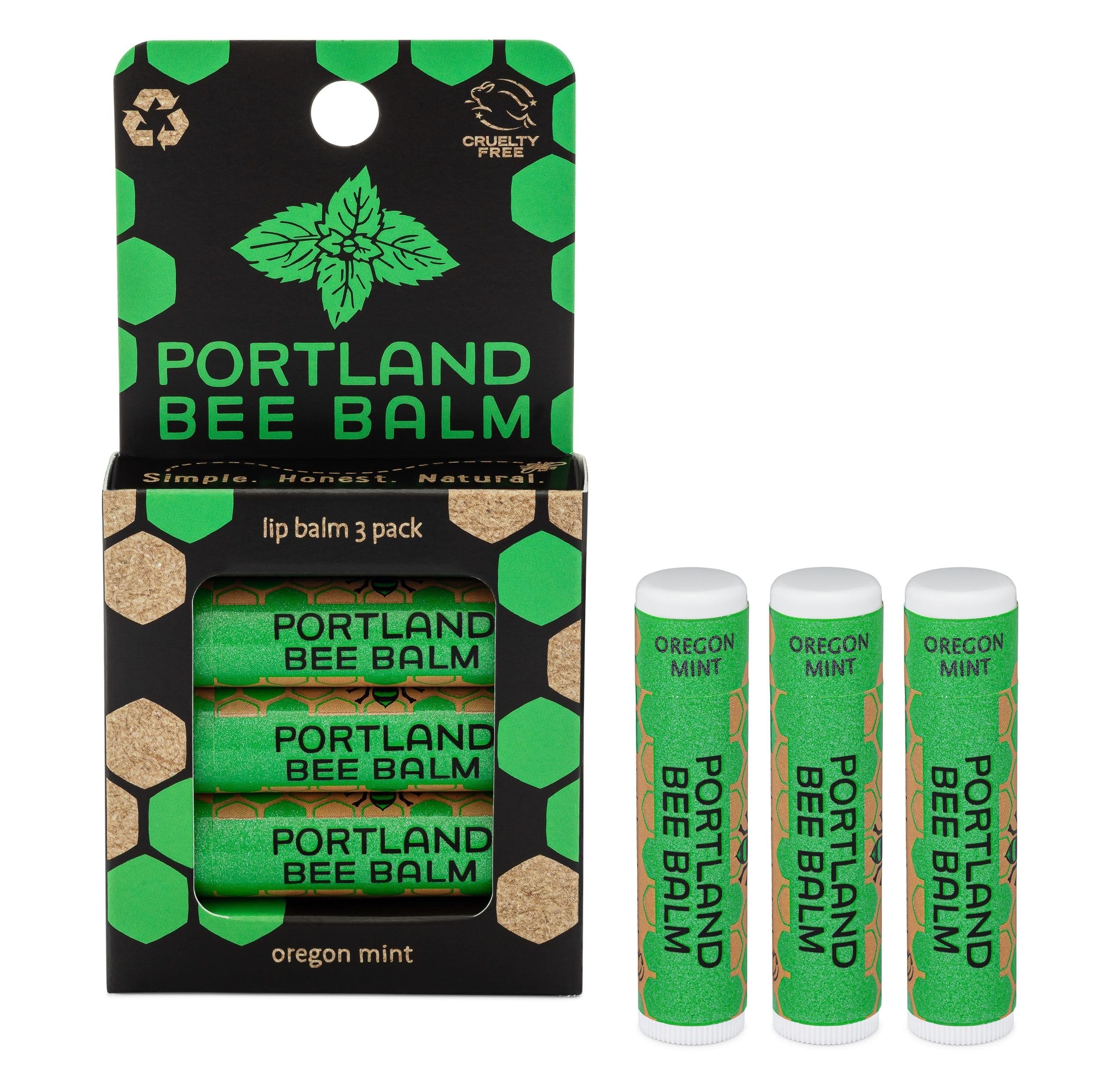 Chapstick, Oregon Mint 3 Pack by Portland Bee Balm