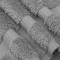 Vista 4 de Chakir Turkish Linens - Toallas turcas de 100% algodón, suaves y absorbentes (4 paños, color gris)