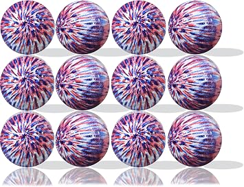 GBM Tie-Dye Novelty Golf Balls 360 Imprint Color Unique Golf Balls for Men & Women, Perfect for Tournaments, Gifts, Events & Giveaways, 12-Pack