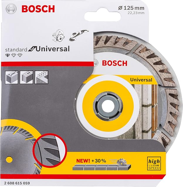 Bosch Professional Diamentowa tarcza Standard for Universal (do beton i mur, 125 x 22,23 mm, akcesoria szlifierek kątowych)