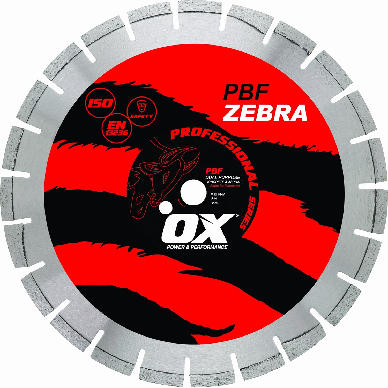 OX OXPBF20 Professional Dual Purpose 20Inch WalkBehind Saw Diamond