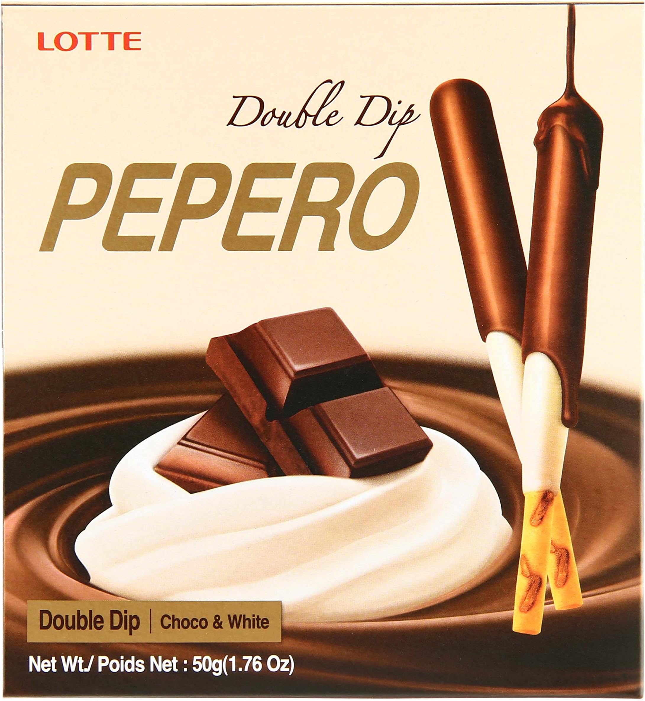 Lotte Perero Double Dip Choco & White Biscuit 50 g.