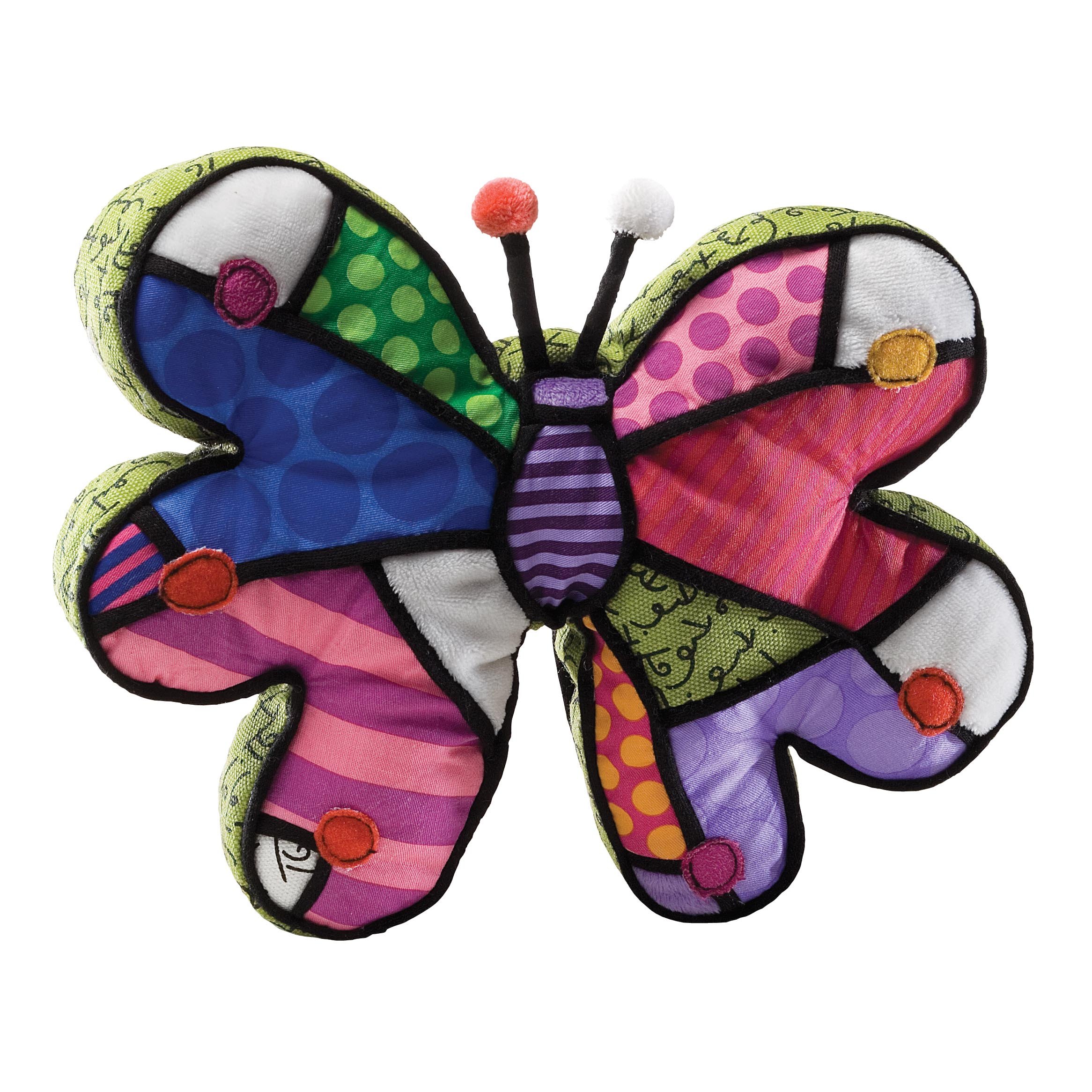 GUNDBritto by Internationally Acclaimed Artist Romero Britto for Enesco Mini Butterfly Plush