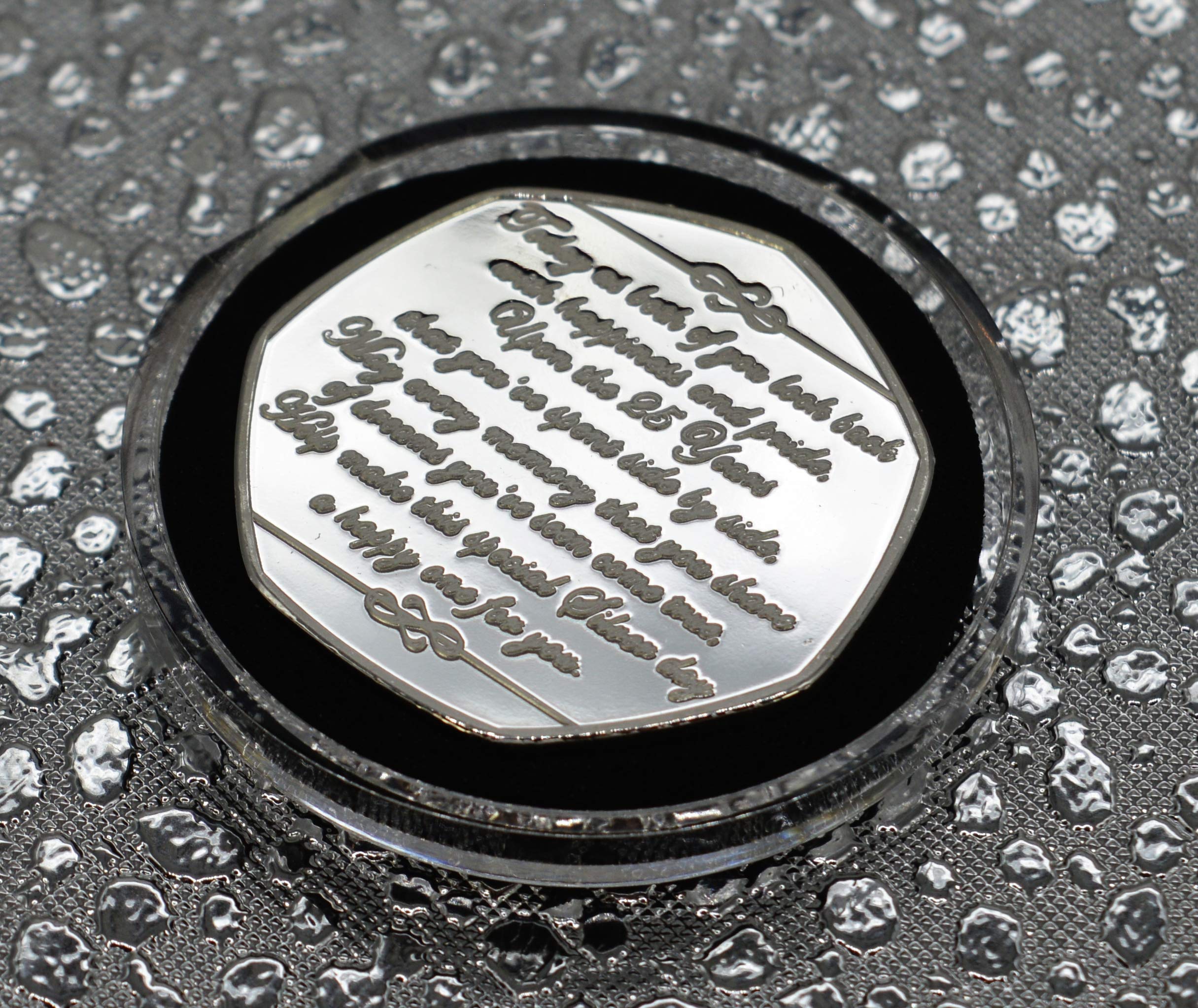 The Commemorative Coin Company 25th SILVER WEDDING ANNIVERSARY Fine Silver Commemorative in capsule. Gift/Present. 25 Years Together - Image 2