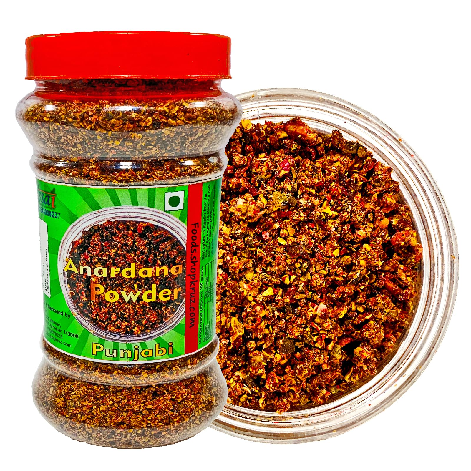 Foods.shopkruz Anardana Powder 230g jar pack | Dry Pomegranate Seeds Punjabi style Perfect for Chhole, Stuffed Dishes, Dal Tadka, Chutneys (B0D5HWCG83) Amazon Price History, Amazon Price Tracker