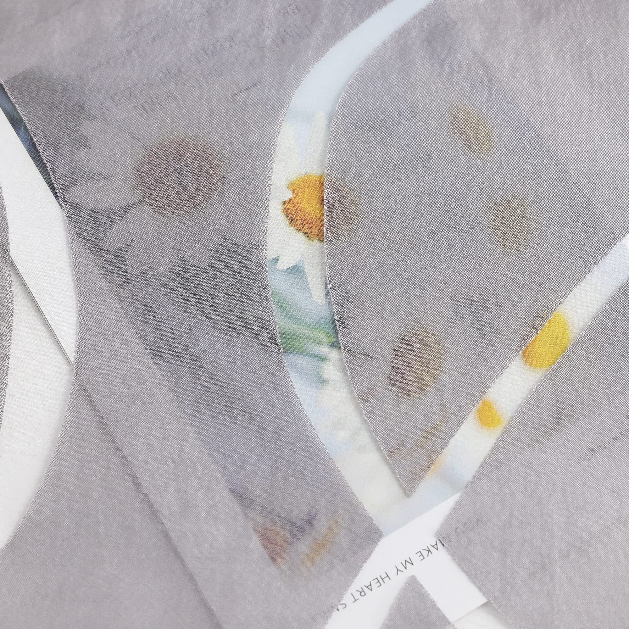 ESLIR Schiebegardinen Voile Flächenvorhänge Set 2er Klettband Grau 57x245 | Schiebevorhang, Gardinen für Schienensystem, mit Klettschiene, Vorhang Transparent, Ausbrenner, deko Gardinenschals, modern