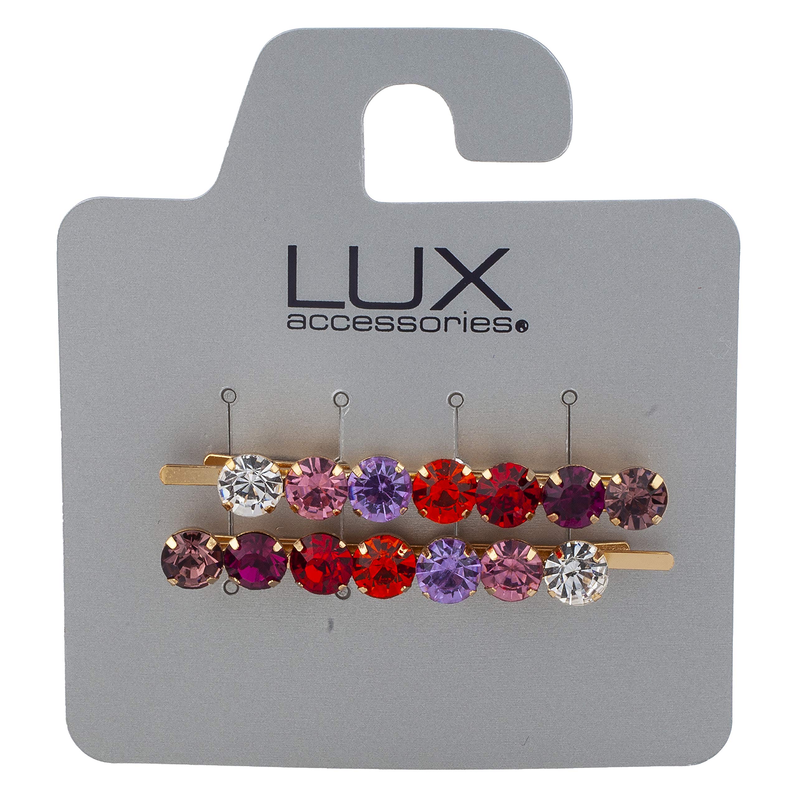 Amazon.com : Lux Accessories Pink Purple Red Redviolet Gold  display picture 1