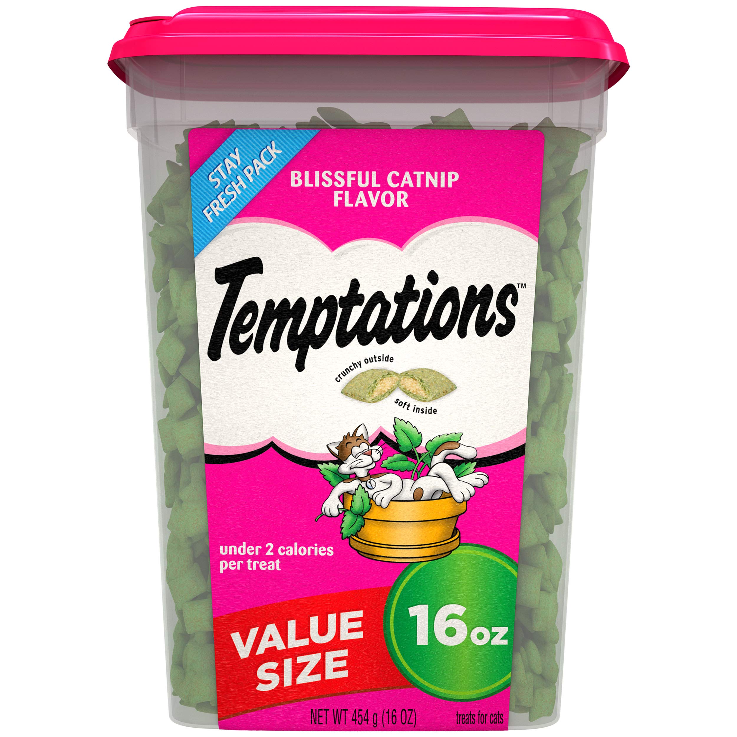 TEMPTATIONS Classic Crunchy and Soft Cat Treats, 16 oz.