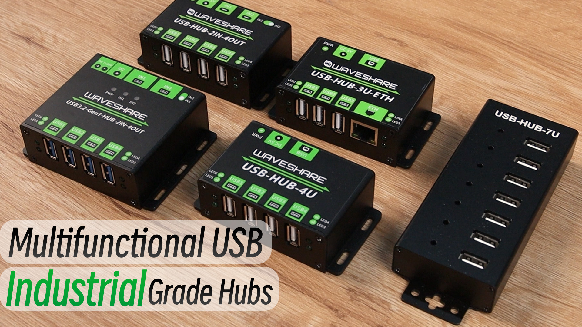 Waveshare Hub USB multifunzionale di grado industriale con 3 porte USB + porta Ethernet da 100 m, adatto per ambienti industriali/ufficio che richiedono un dispositivo di livello superiore Waveshare Hub USB multifunzionale di grado industriale con 3 porte USB + porta Ethernet da 100 m, adatto per ambienti industriali/ufficio che richiedono un dispositivo di livello superiore