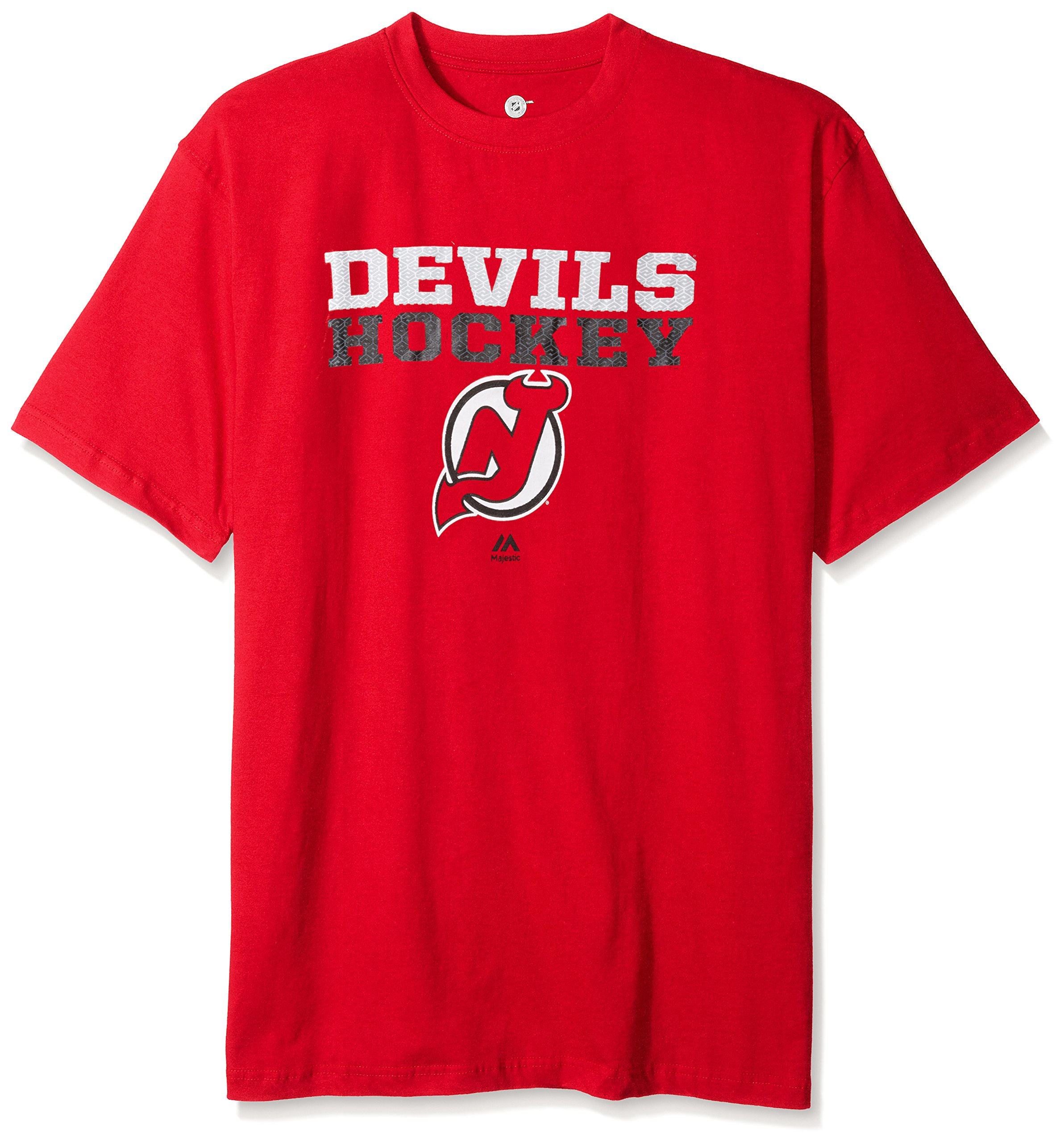 Profile Big & Tall Men's NHL Team Short Sleeve Screen Print T-Shirt, Red, X-Large/Tall