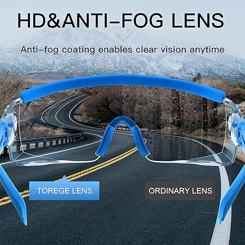 Miniatura 5 de Gafas de seguridad sobre anteojos, anti niebla, gafas protectoras con marco ajustable para hombres y mujeres