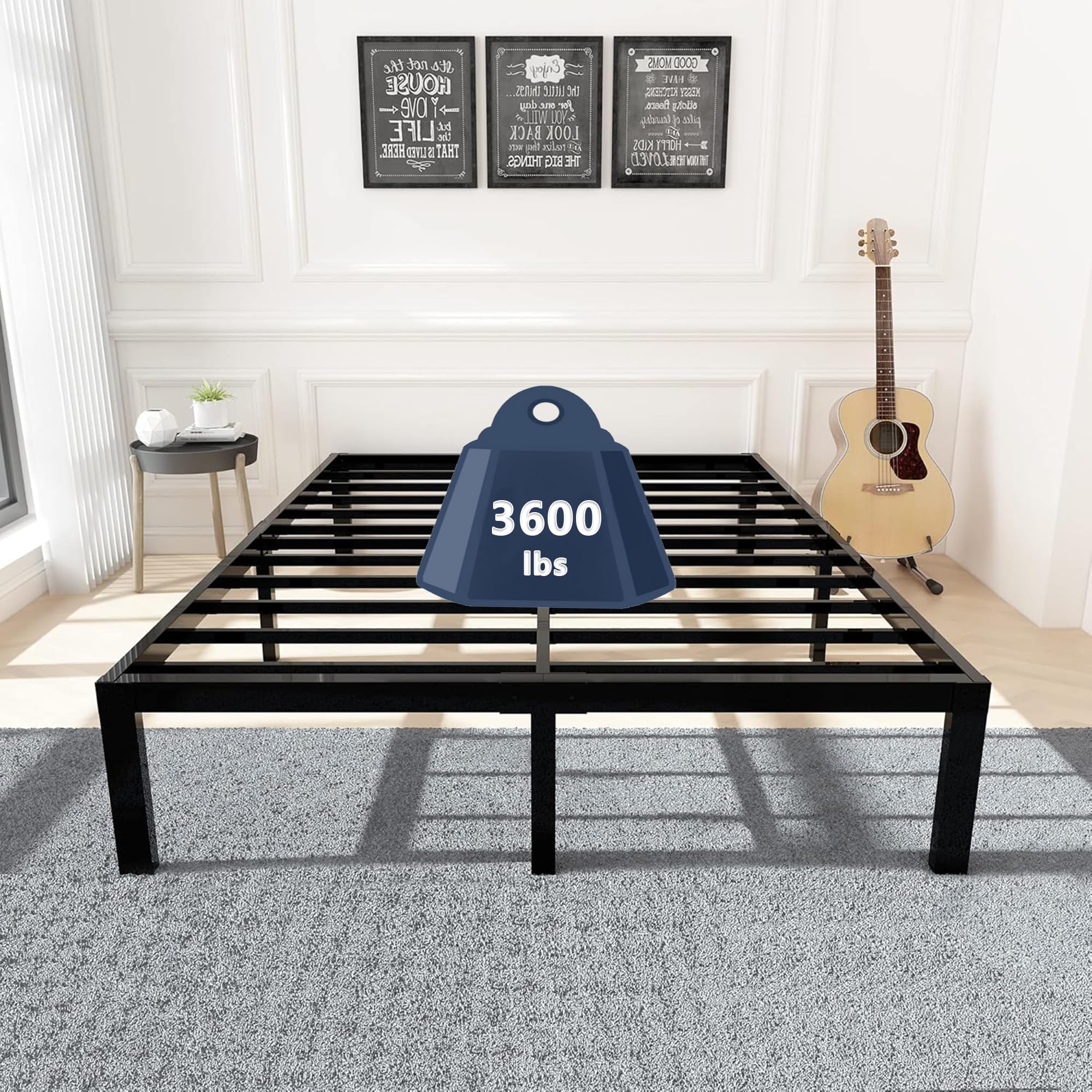 Amazon.com: 45MinST 3600lbs Heavy Duty Bed Frame,14 Inch